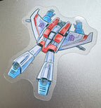 Beached Starscream Clear Sticker
