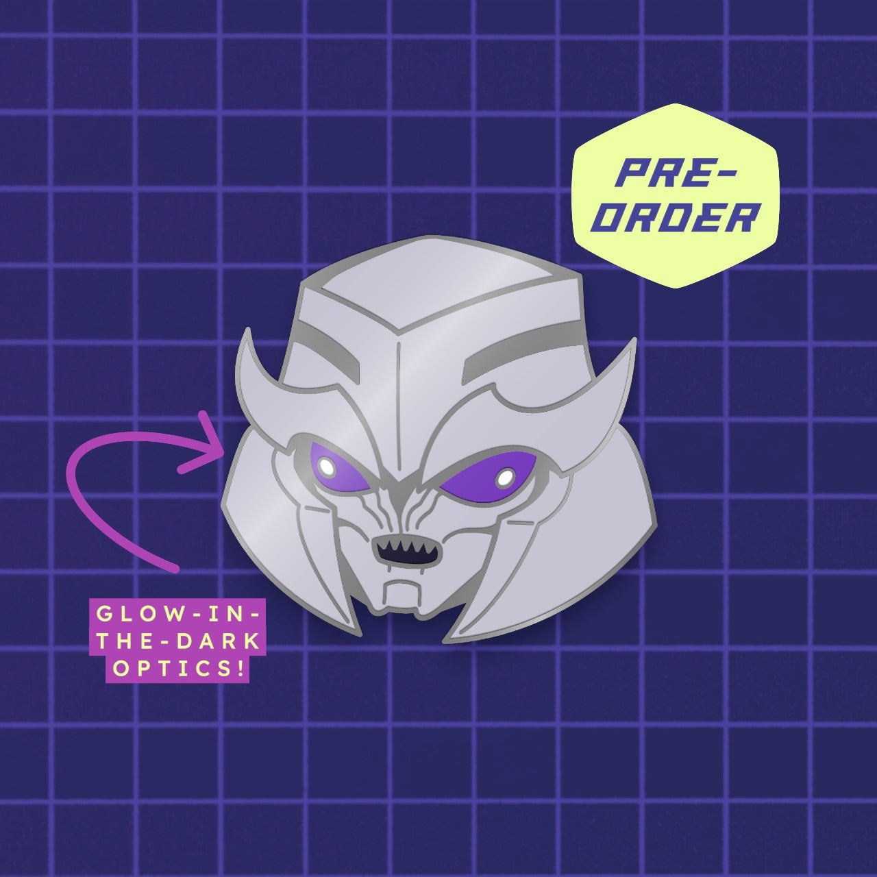 PREORDER - TFP Dark Energon Megs Pin