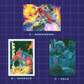 Godliath 5x7 inch matte photo prints featuring Transformers artwork including Optimus Prime and Megatron battle scenes.