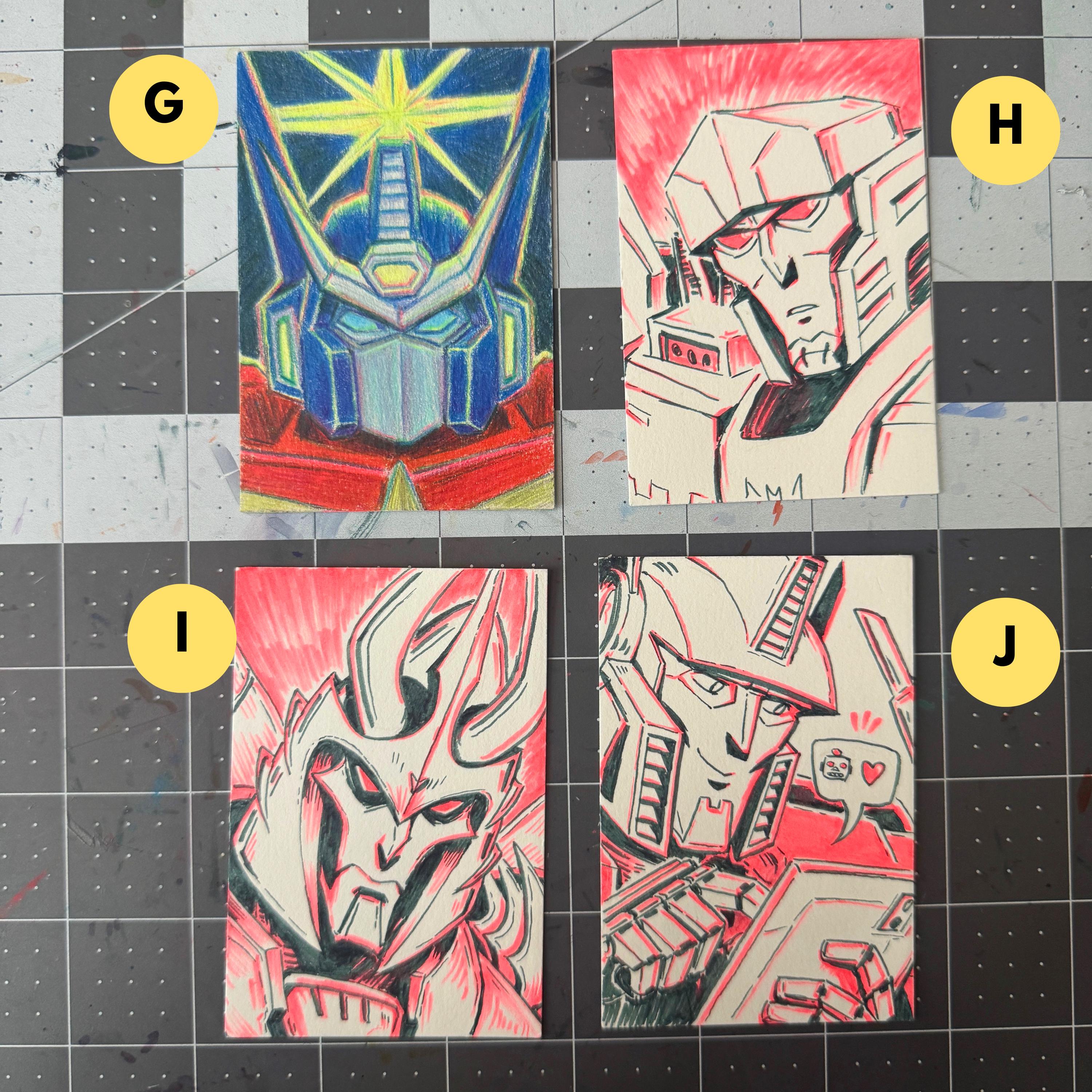 Transformers Art Sketch Cards