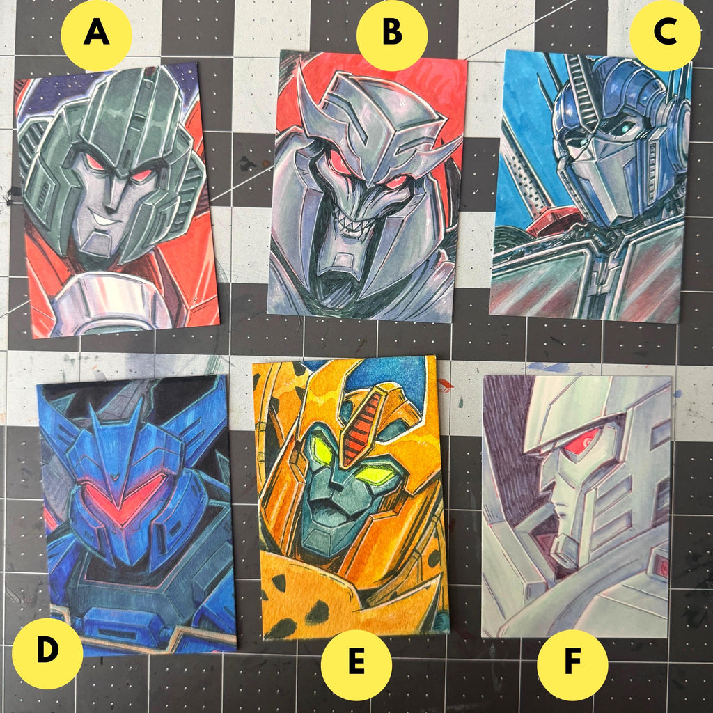 Transformers Art Sketch Cards