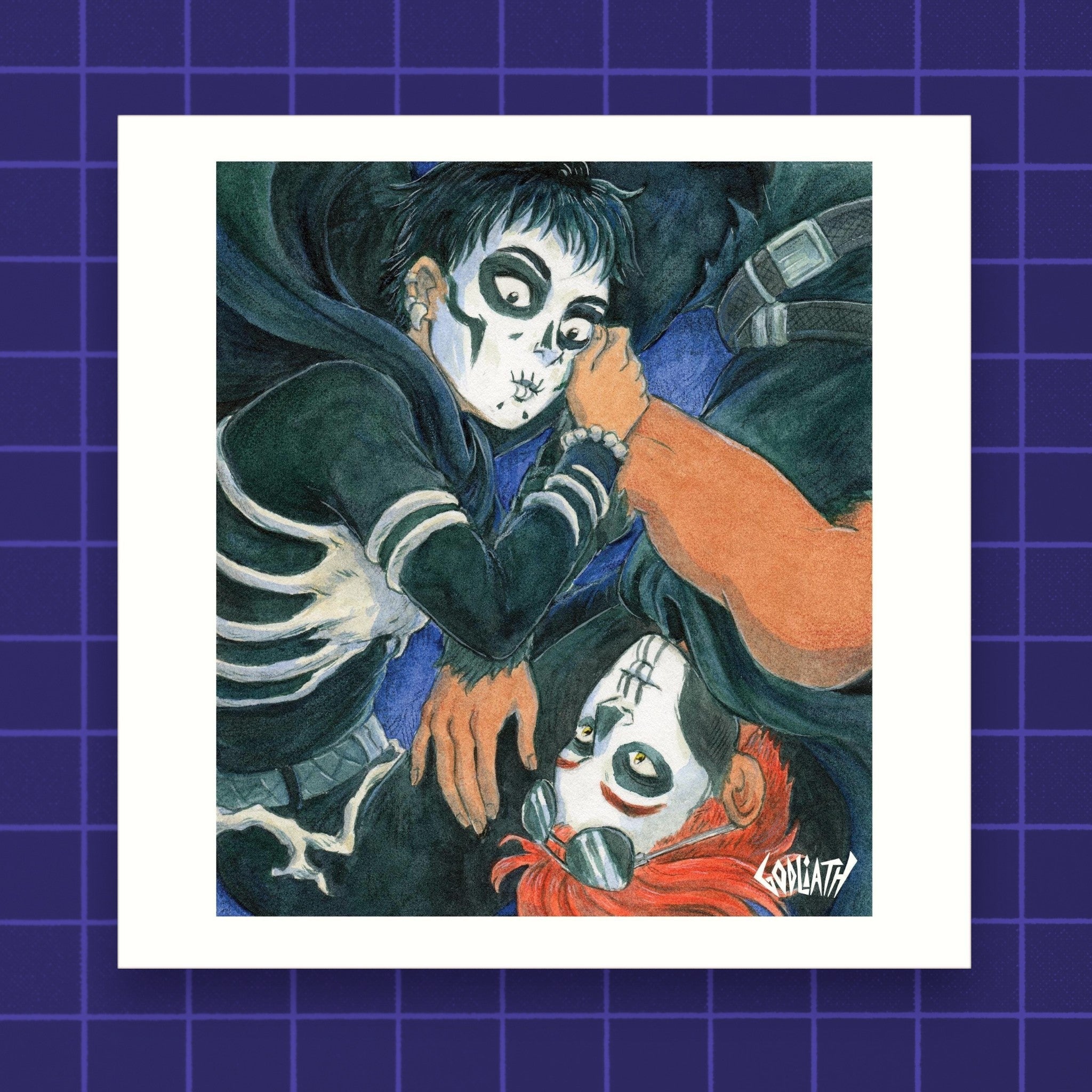 The Locked Tomb Griddlehark Harrowhark Gideon Nav Art Print 8x8 - One Flesh
