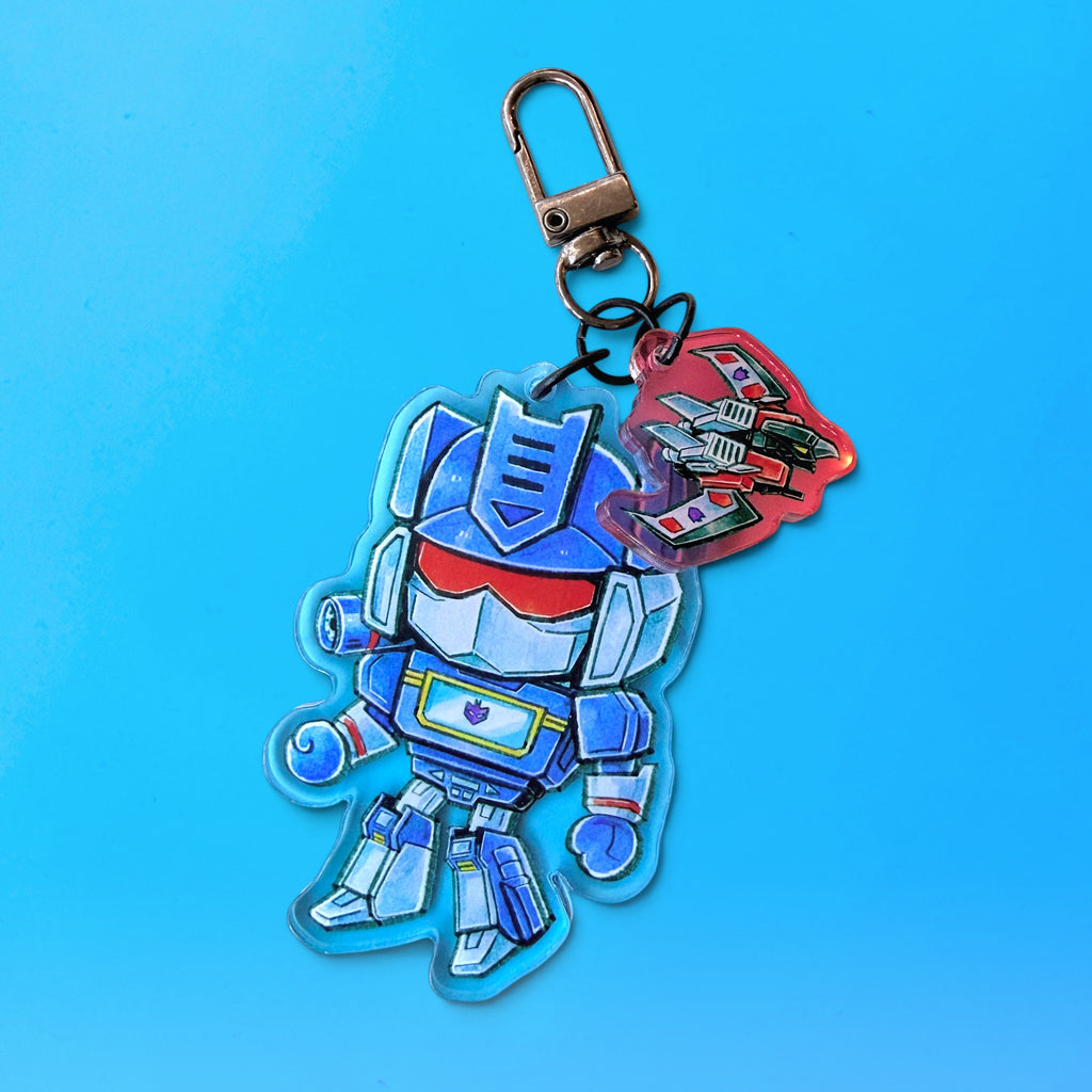 Soundwave & Laserbeak Keychain
